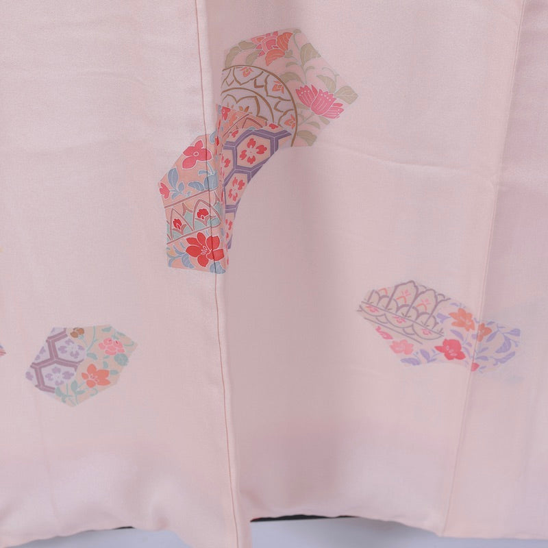 Used kimono  (Tsukesage) L-size 100% silk  /1128