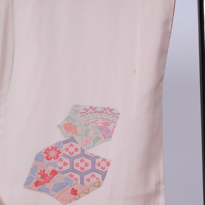 Used kimono  (Tsukesage) L-size 100% silk  /1128