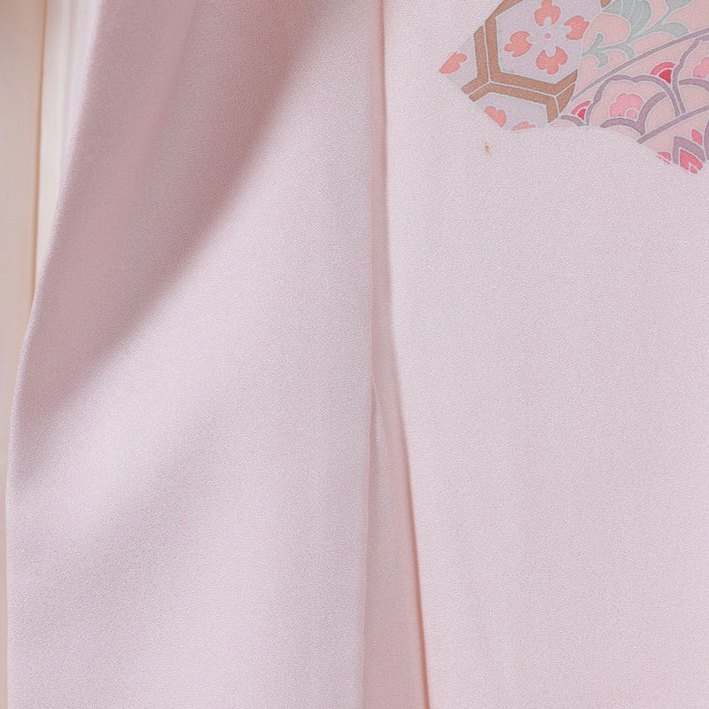 Used kimono  (Tsukesage) L-size 100% silk  /1128