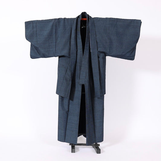 Used kimono, jacket 2piece set , men’s   L-size 100% silk  / 1170