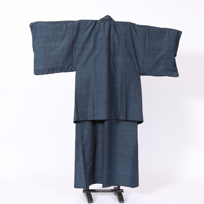 Used kimono, jacket 2piece set , men’s   L-size 100% silk  / 1170