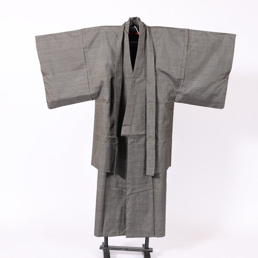 Used kimono, jacket 2piece set , men’s   M-size 100% silk  / 1176