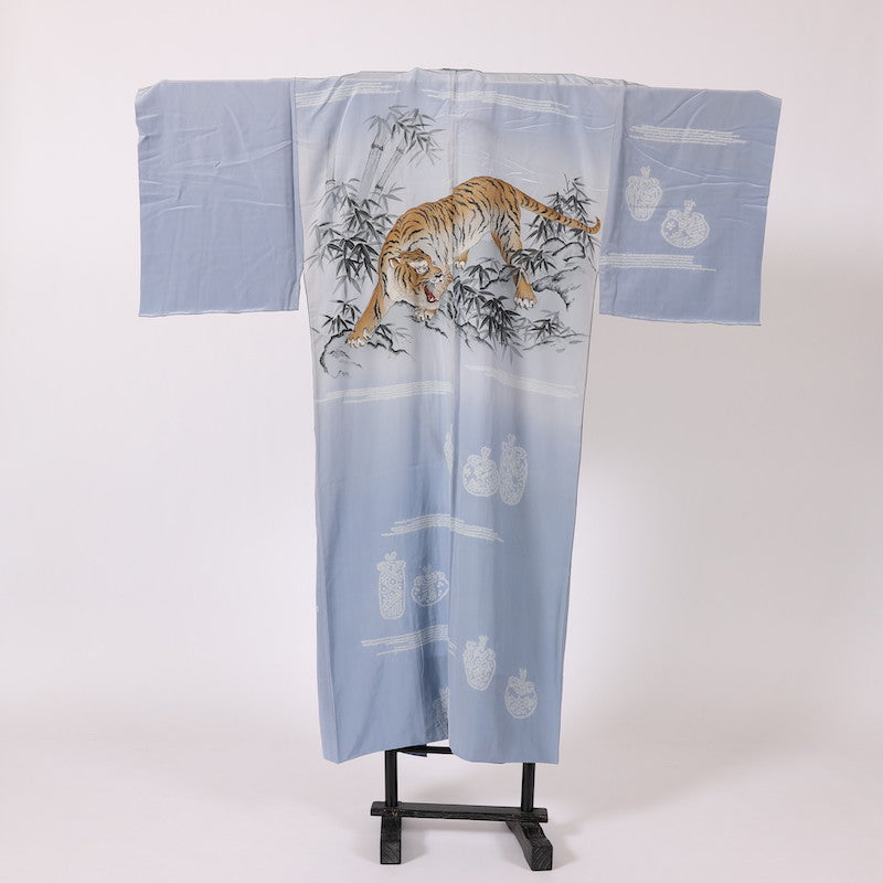 Used Wear under the kimono undershirt(Nagazyuban)   M-size 100%silk / 1179