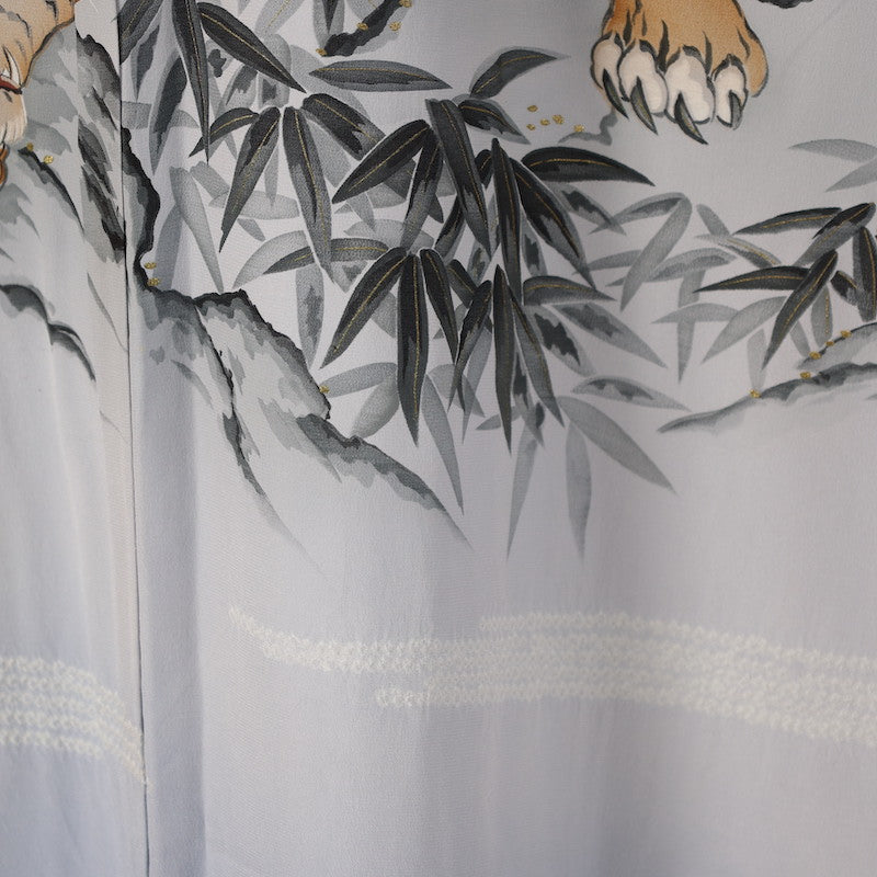 Used Wear under the kimono undershirt(Nagazyuban)   M-size 100%silk / 1179