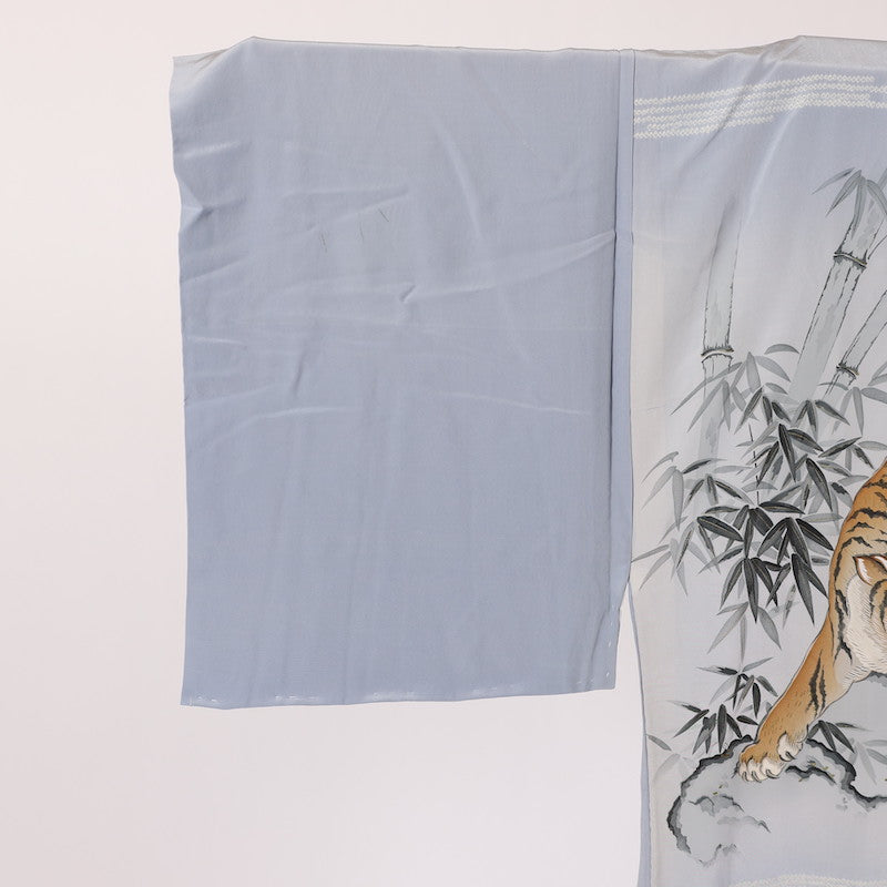 Used Wear under the kimono undershirt(Nagazyuban)   M-size 100%silk / 1179