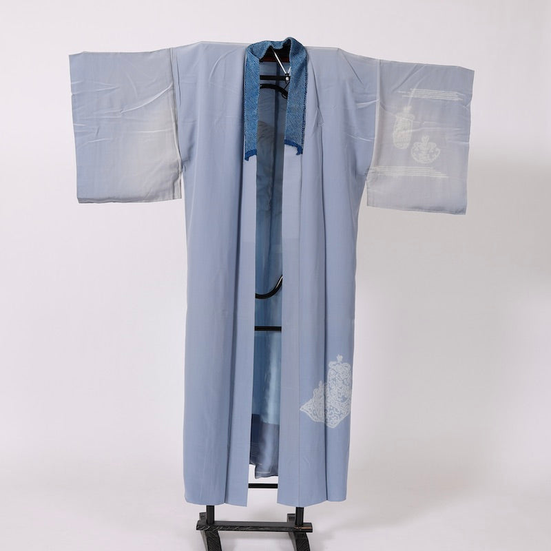 Used Wear under the kimono undershirt(Nagazyuban)   M-size 100%silk / 1179