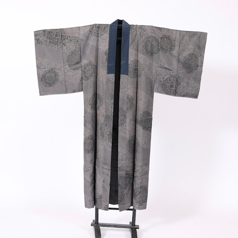 Used Wear under the kimono  undershirt (Nagazyuban)  men’s  M-size 100%silk / 1178