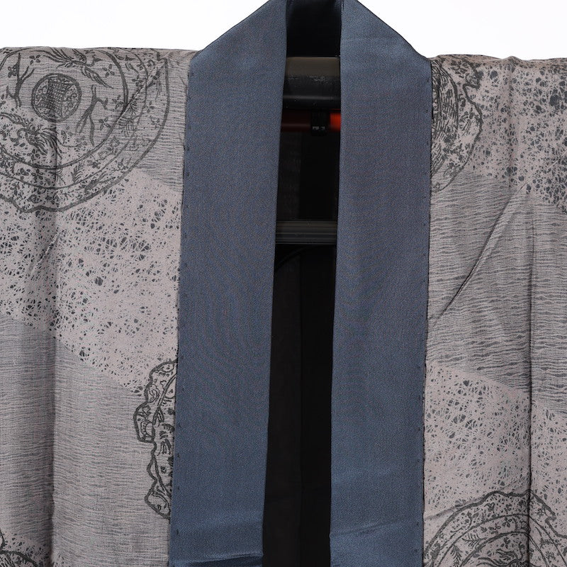 Used Wear under the kimono  undershirt (Nagazyuban)  men’s  M-size 100%silk / 1178