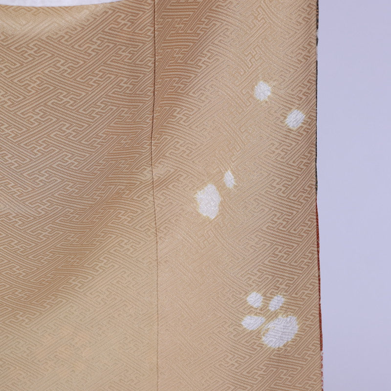 Japanese kimono  (HOumongi) M-size 100% silk  / 764