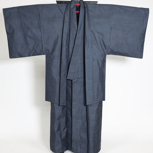 Used kimono, jacket 2piece set , men’s   L-size 100% silk  / 1169