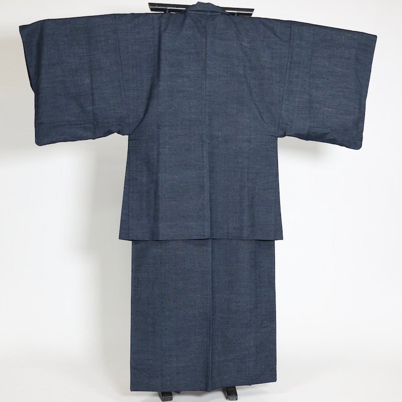 Used kimono, jacket 2piece set , men’s   L-size 100% silk  / 1173