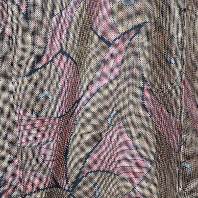 Japanese kimono  (Tsumugi) M-size 100% silk  / 800