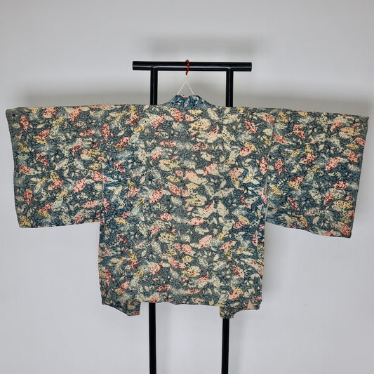 Japanese kimono  Jacket (Haori) S-size 100% silk  / 815