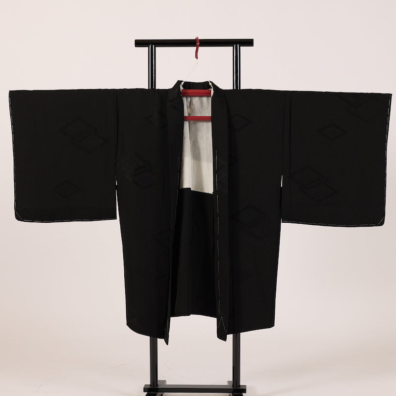 Japanese kimono Jacket (Haori) M-size 100%silk  /  126