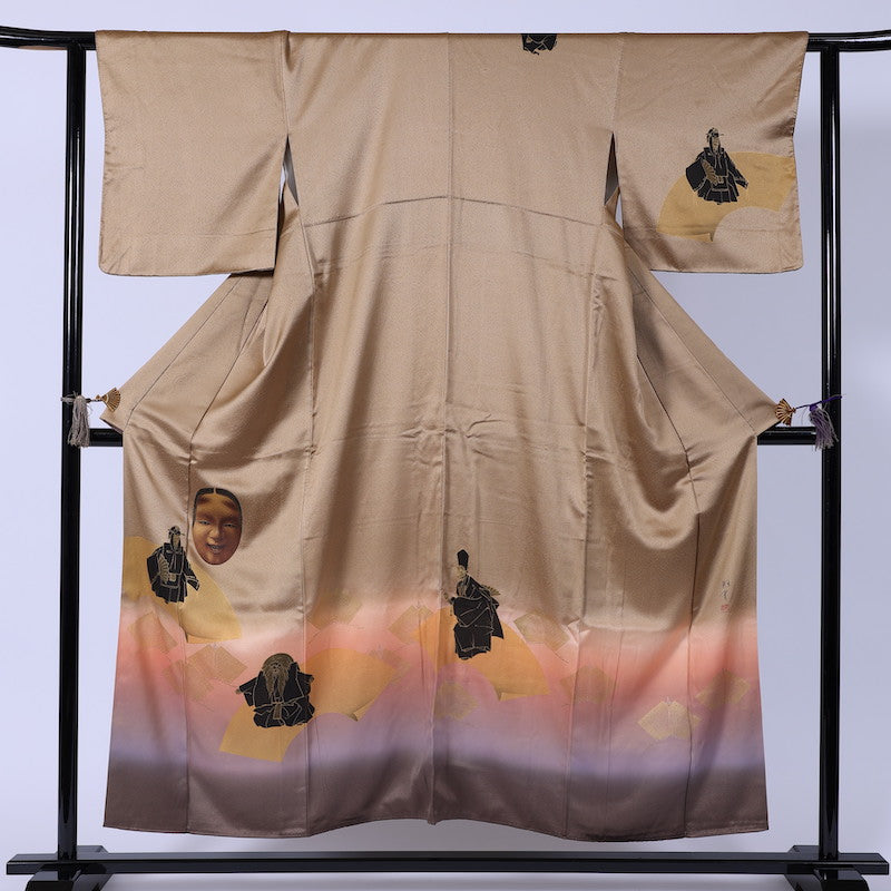 Japanese kimono  (Houmongi) M-size 100% silk  / 　840