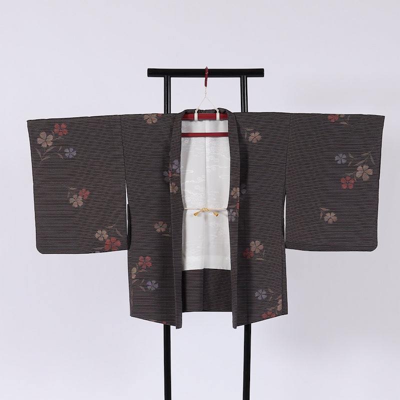 Japanese kimono Jacket (Haori) S-size polyester washable  / 85