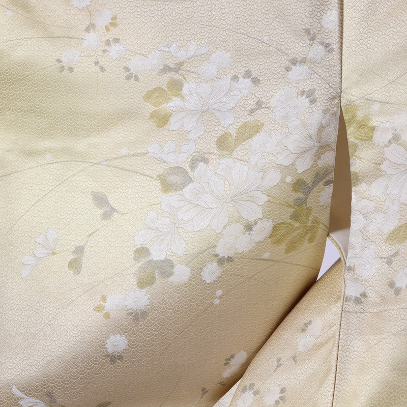 Japanese kimono  (Komon) M-size washable   polyester / 911