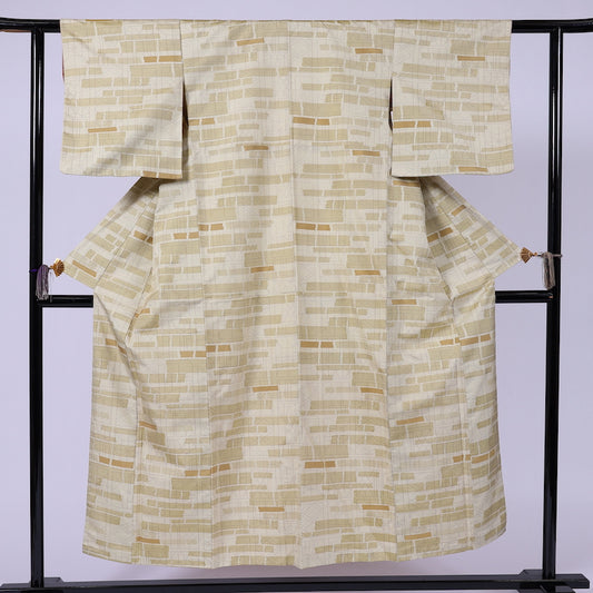 Japanese kimono  (Komon) M-size washable   polyester / 915