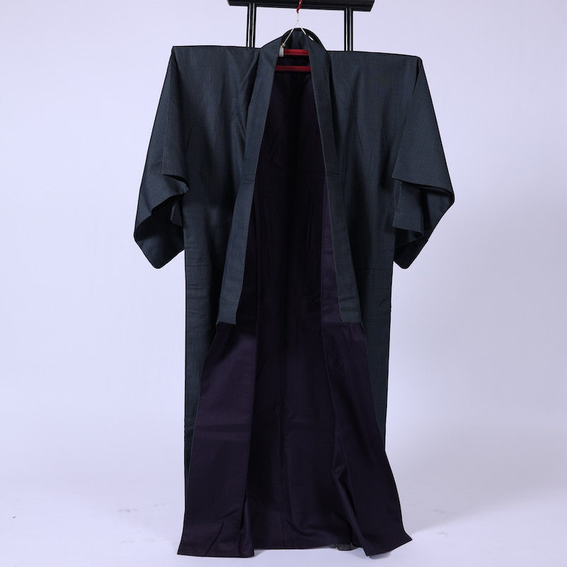 Japanese men’s kimono,haori(jacket) 2piece set silk /917