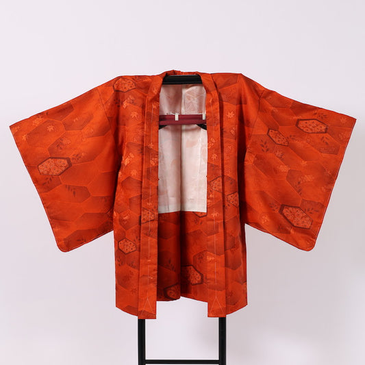 Japanese kimono Jacket (Haori) S-size polyester  / 375