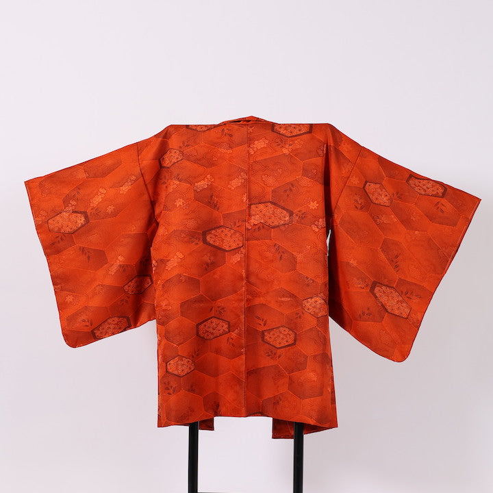 Japanese kimono Jacket (Haori) S-size polyester  / 375