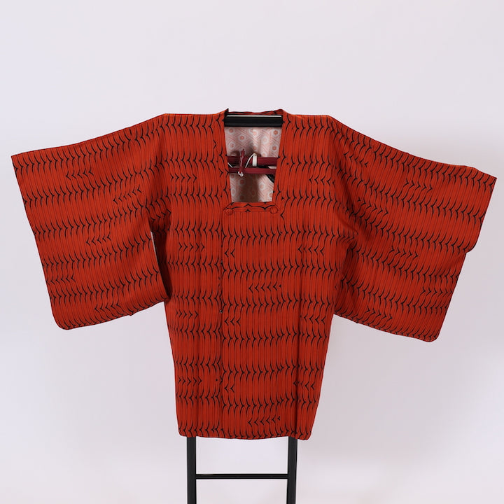 Japanese kimono  Coat (Michiyuki-coat) M-size 100% silk  /  457