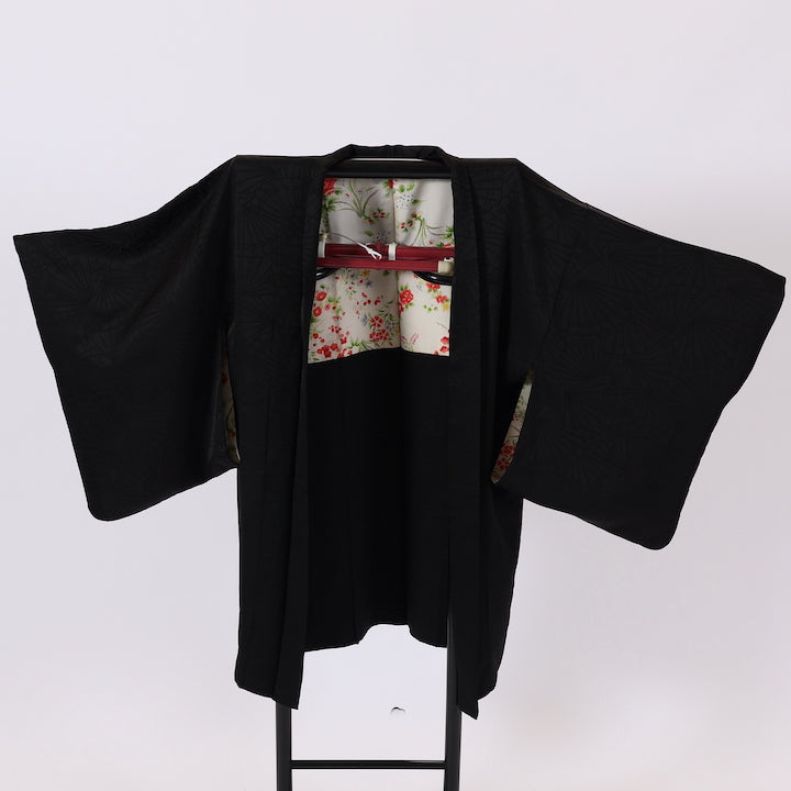 Japanese kimono  Jacket (Haori) S-size 100% silk  /  464