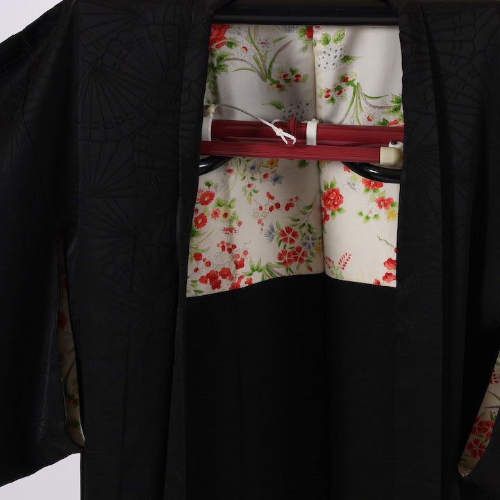 Japanese kimono  Jacket (Haori) S-size 100% silk  /  464