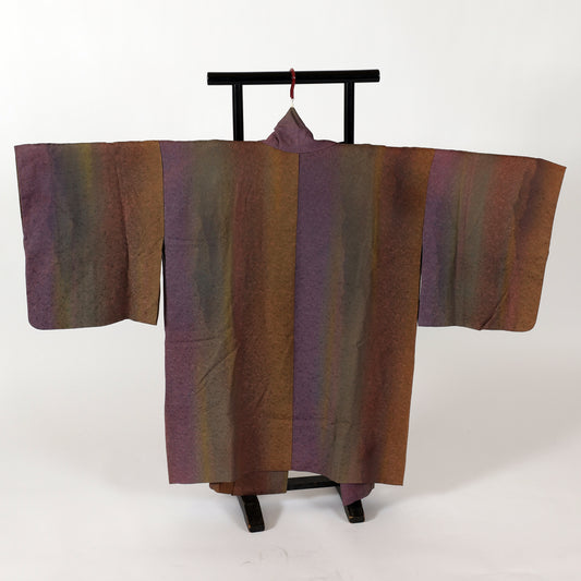 Japanese kimono jacket (Haori) M-size 100% silk  /  294