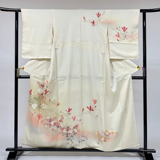 Japanese kimono  (Houmongi) M-size 100% silk  / 861