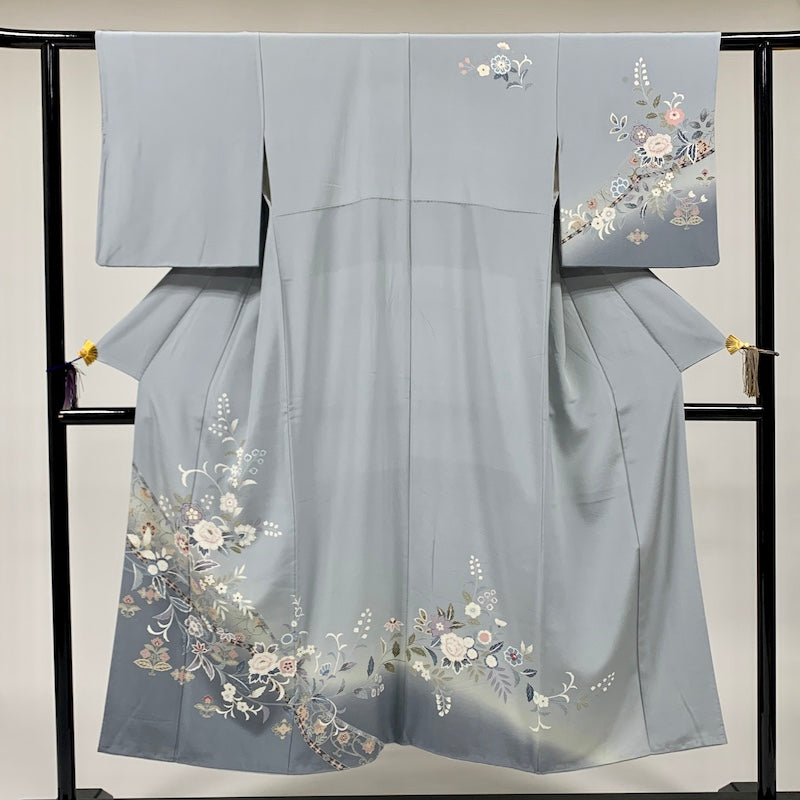 Japanese kimono  (Houmongi) M-size 100% silk  / 　863