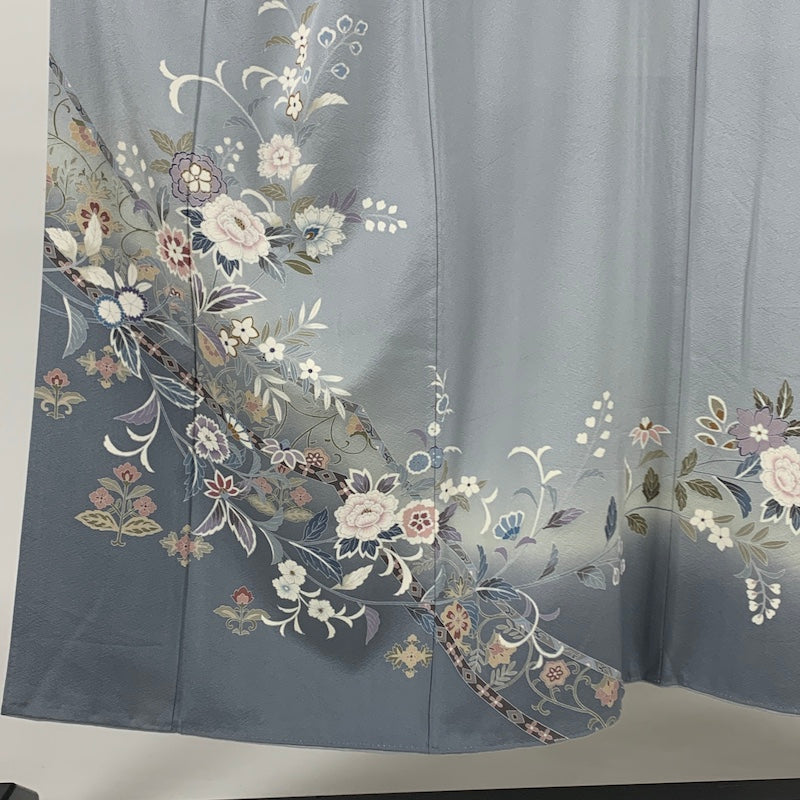 Japanese kimono  (Houmongi) M-size 100% silk  / 　863