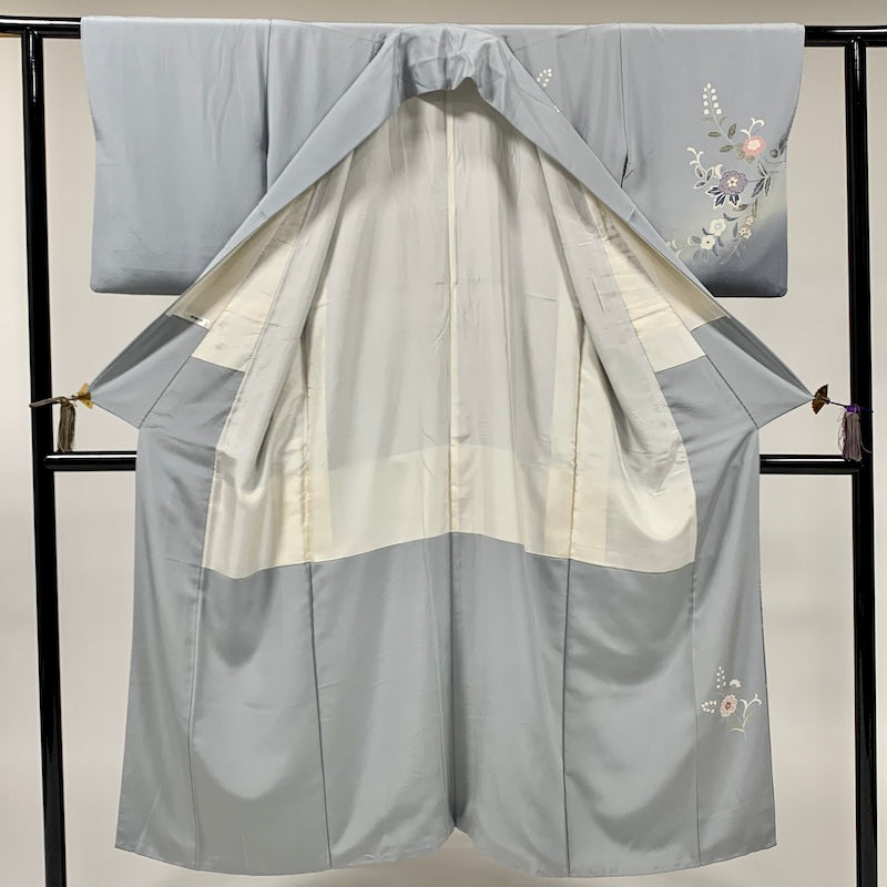 Japanese kimono  (Houmongi) M-size 100% silk  / 　863