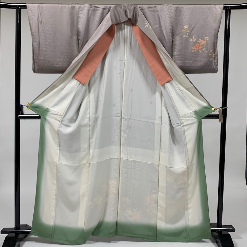 Japanese kimono  (Houmongi) L-size 100% silk  / 864