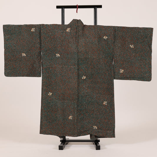 Japanese kimono Jacket (Haori) S-size 100%silk  /  124