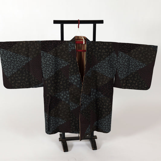 Japanese kimono jacket reversible (Dotyugi) M-size polyester  / 295