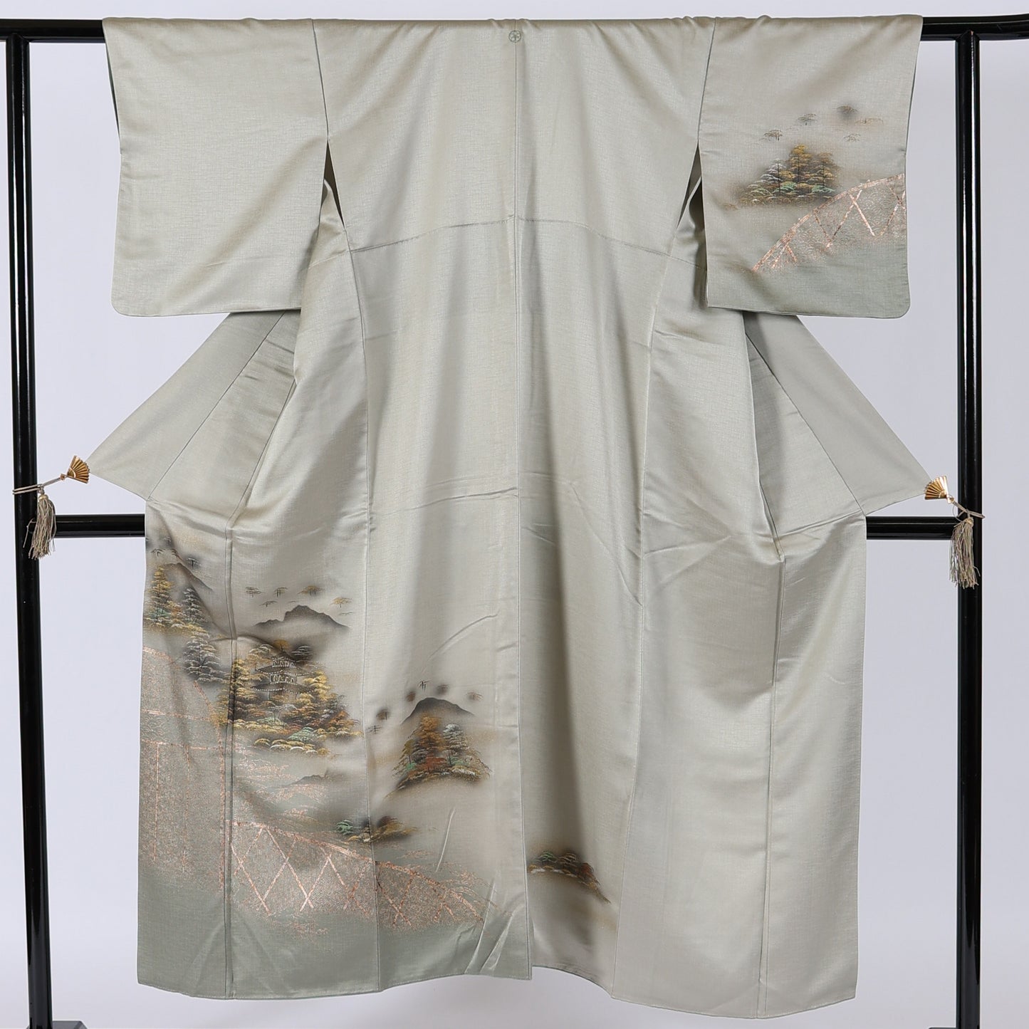 Japanese kimono  (Tsukesage) S-size 100%silk  /  82