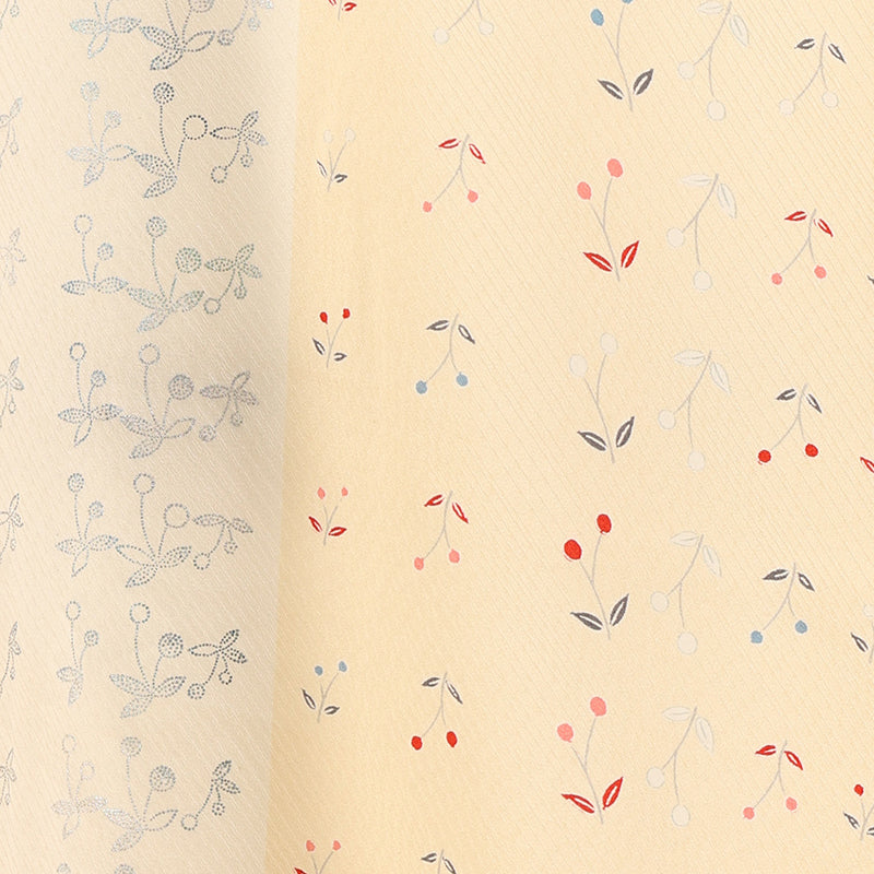 No.12 Komon beige cherry pattern