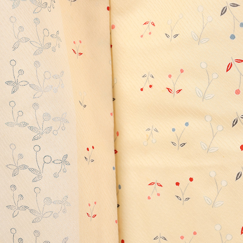 No.12 Komon beige cherry pattern