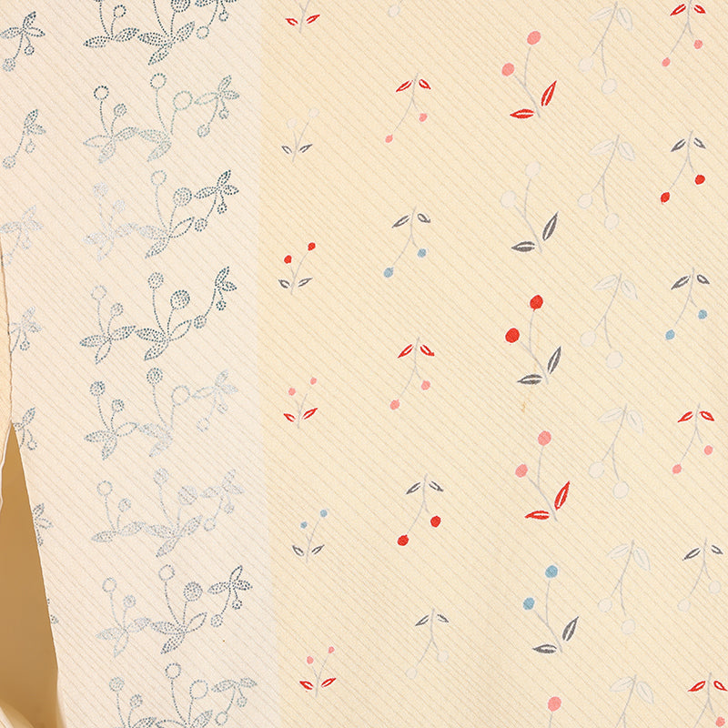 No.12 Komon beige cherry pattern