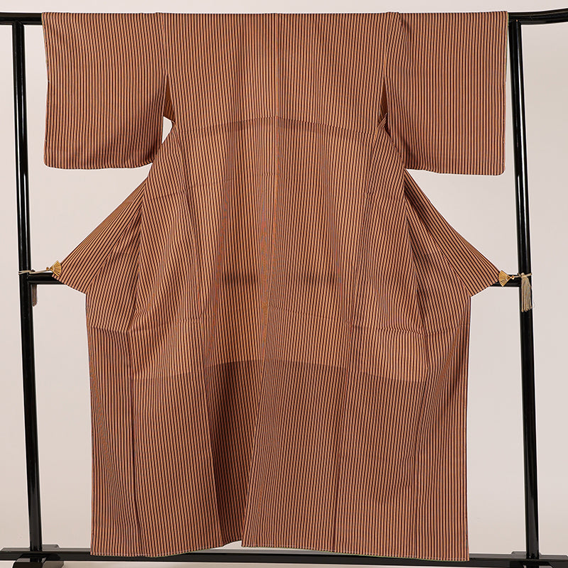 No.14 Komon Chashima Washable Kimono Disciplined Body