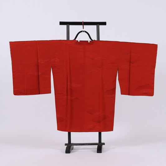 Japanese kimono coat (Michiyuki-coat) M-size 100% silk  /  256