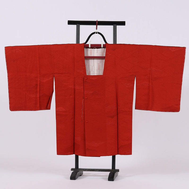 Japanese kimono coat (Michiyuki-coat) M-size 100% silk  /  256