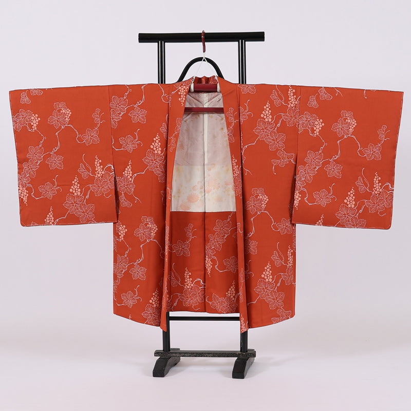 Japanese kimono Jacket (Haori) S-size 100% silk  / 258