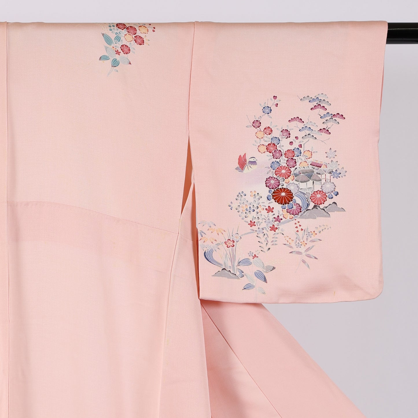 Japanese kimono  (Houmongi) S-size 100%silk  / 81