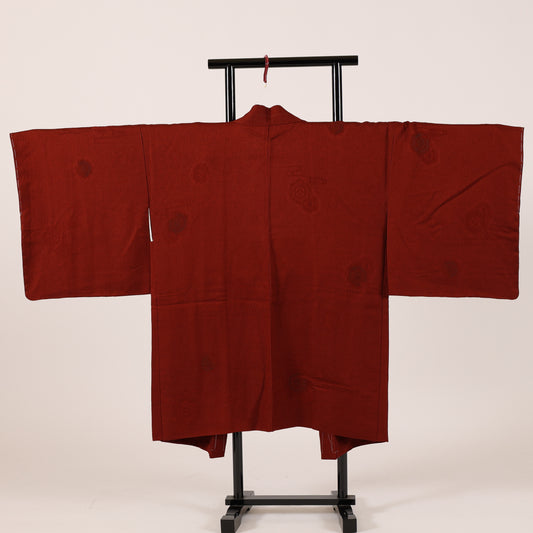 Japanese kimono Jacket (Haori) M-size 100%silk  / 122